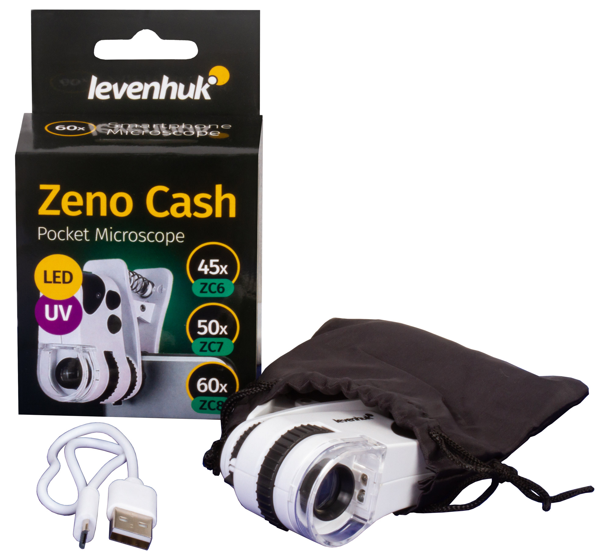 Vreckový mikroskop Levenhuk Zeno Cash ZC6